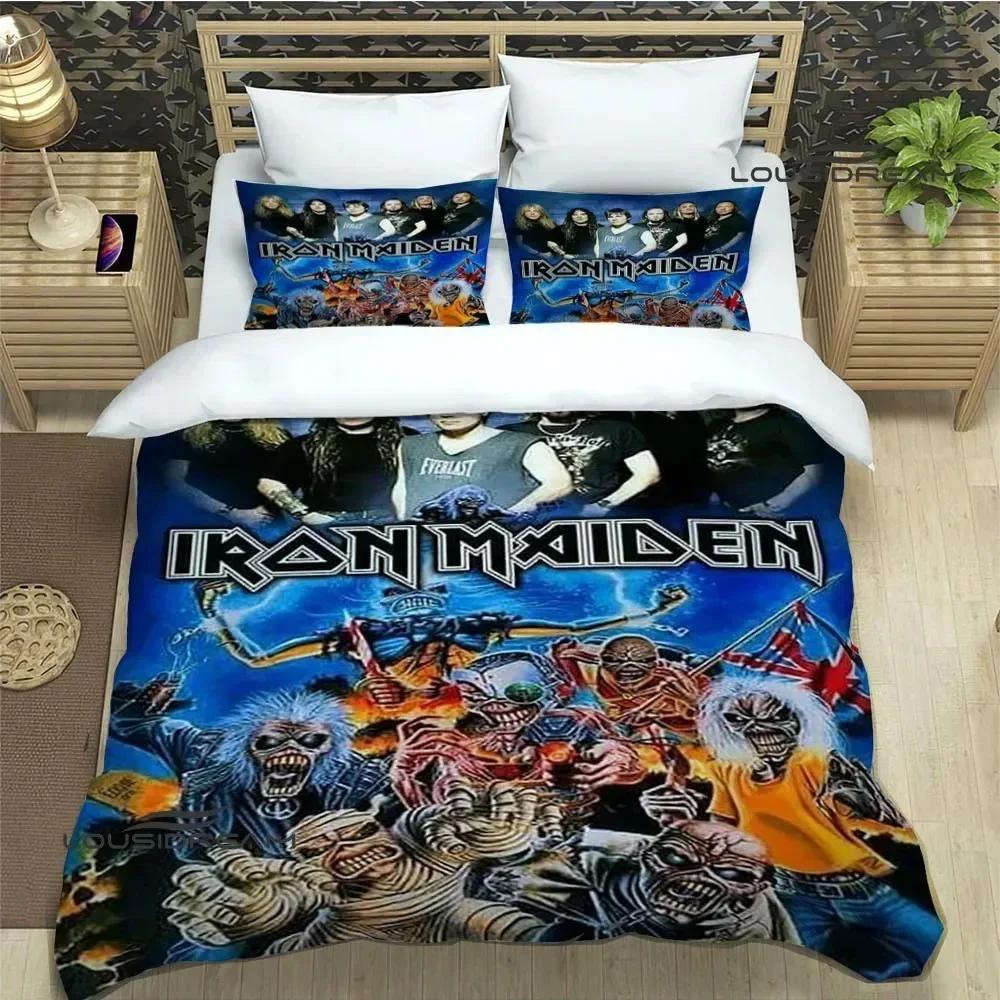 I-Iron-M-Maiden Bedding Sets Exquisite 3D Rock Band Bed Supplies Set Duvet Cover Comforter Set Bedding Set Rock Fans Gift