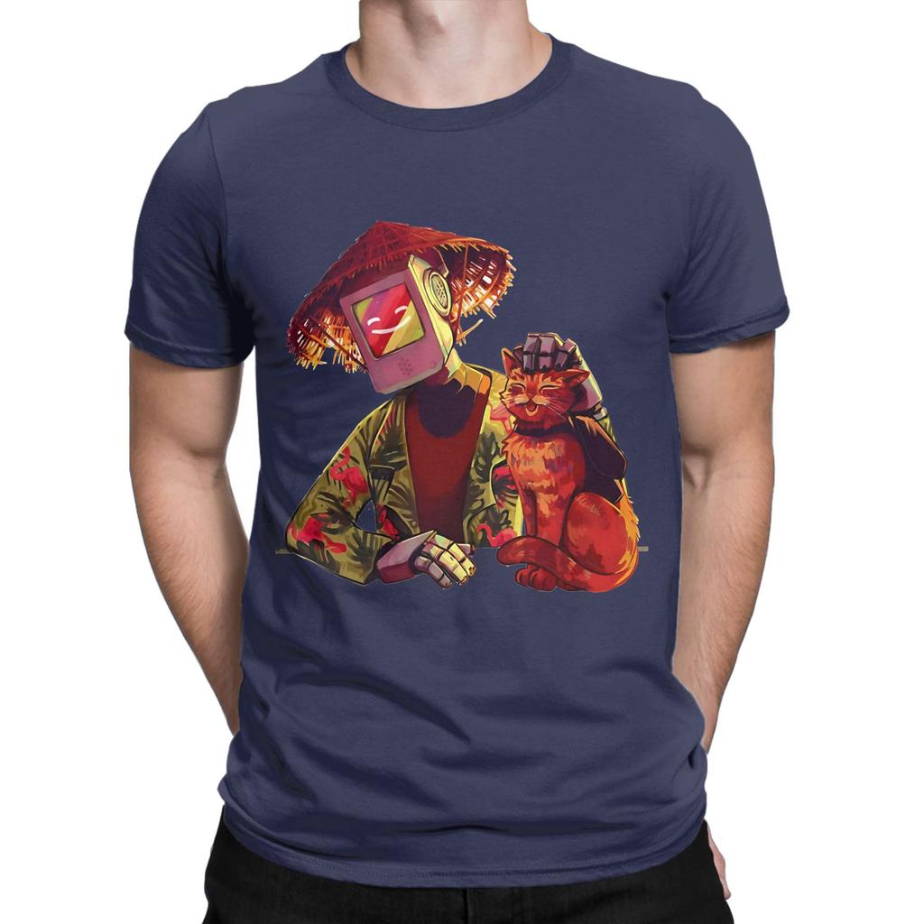 Stray Game Orange Novelty 100 Cotton TShirt Stray Tops Tees For Unisex