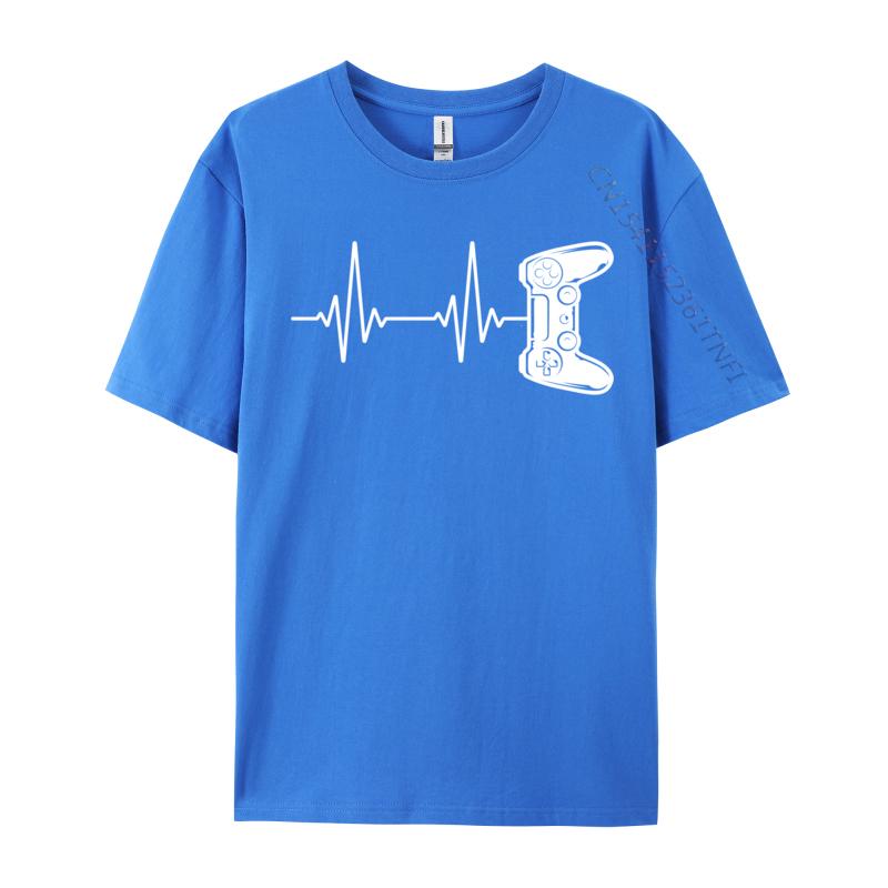 Gaming Controller Gamer Video Game Heartbeat Tops Tees Gamer Heartbeat Video Game Lover Unisex Tshirt Slim Fit T Shirts Hip Hop
