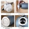 304 Large Capacity Thermal Insulation Double-layer Stainless Steel Vacuum Coffee Pot with Tea Water Separation