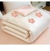 Lightweight Silk Summer Quilt Set - Washable, Air Conditioning Friendly, 4-Piece Luxury Bedding Gift