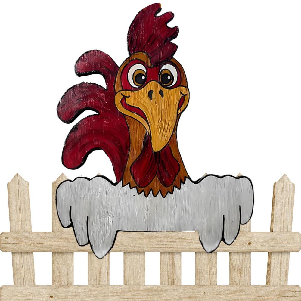 Fence Peeker Patio Peeping Sign Wooden Fence Signs Novelty Animal Peeking Courtyard Decor For Backyard Porch Patio