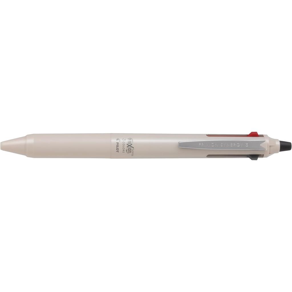PILOT Frixion Synergy 3 Ballpoint Erasable Ballpoint LTFS314OW 3-Color Pen, 0.4mm, Off-White, Pen,