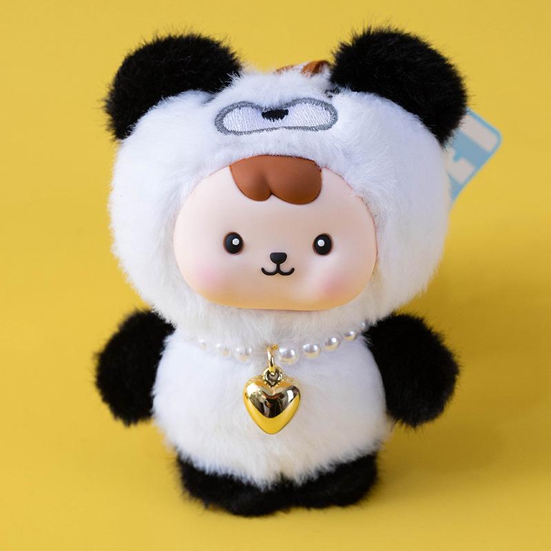 Cute Puppy Kitten Bear Rabbit Doll Pendant Plush Toy Doll Bag Keychain Decoration Gift