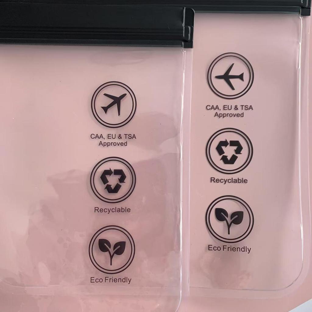 Portable Waterproof EVA Travel Makeup Bag with Transparent Design and Lanyard for Easy Storage