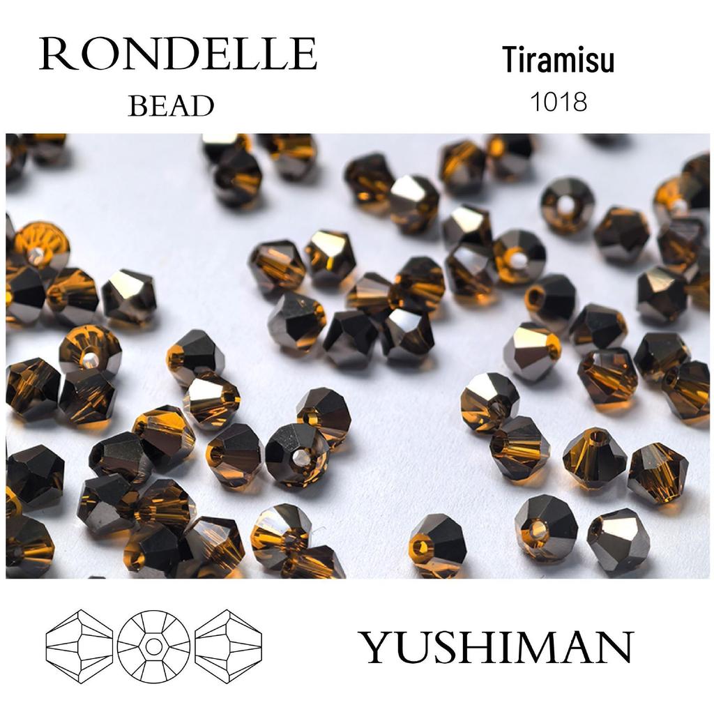 4mm Rhombus Beads - 200 Czech Quality Double Crimp Top Beads for DIY, Shuttle Weaving, and Embroidery