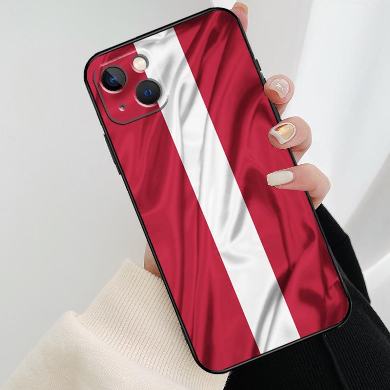 Latvia Flag  Back Cover For Apple iPhone 11 12 13 14 Pro Max Mini 6S 7 8 Plus XR X XS Max SE Phone Case