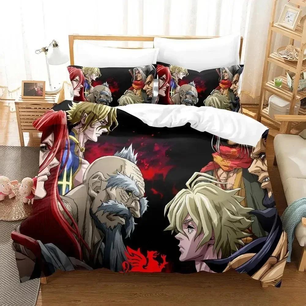 

Record of Ragnarok Постельный комплект Принтованный постельный комплект с наволочкой Пододеяльник Мягкое Королевское Кингсайз постельное белье Домашний комплект простыней 70x133cm 2pcs