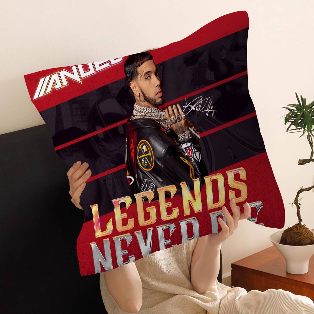Rapper A-Anuel AA Cushion Cover Polyester Sofa Cushions Decorative Throw Pillows Home Decoration Pillowcover