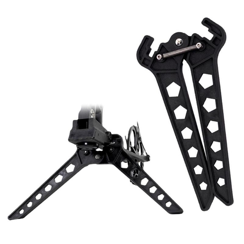 Archerys Kickstand Compound Bow Kick Stand Holder Scissor Legs Rack Bracket Support for Shooting Ranges Targets Hunting