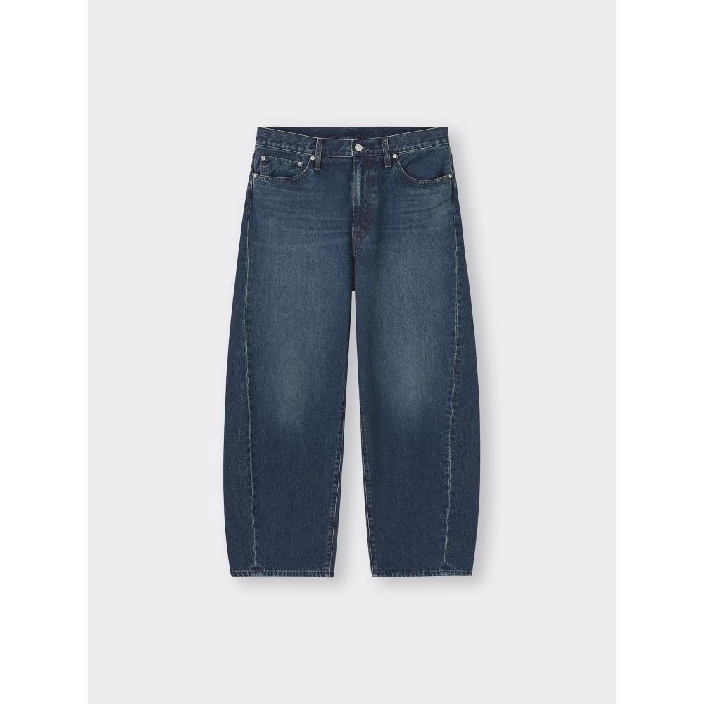 Gu By Uniqlo Barrel Leg Jeans  Standard Length 69.5 73.5 Cm 