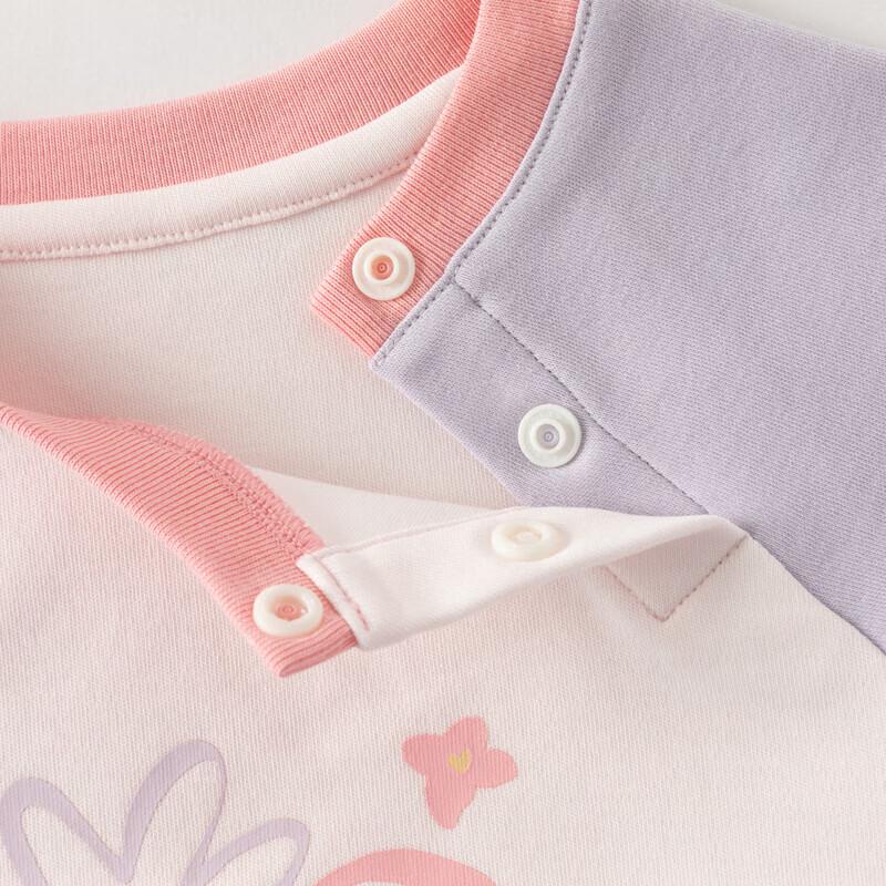DAVE&BELLA Girls' Long-Sleeve Cotton T-Shirt