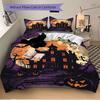 3pc Halloween Haunted Cover Set - 1 Quilt Cover + 2 Pillowcases, All Seasons Bedroom Setting, Perfect for Home064