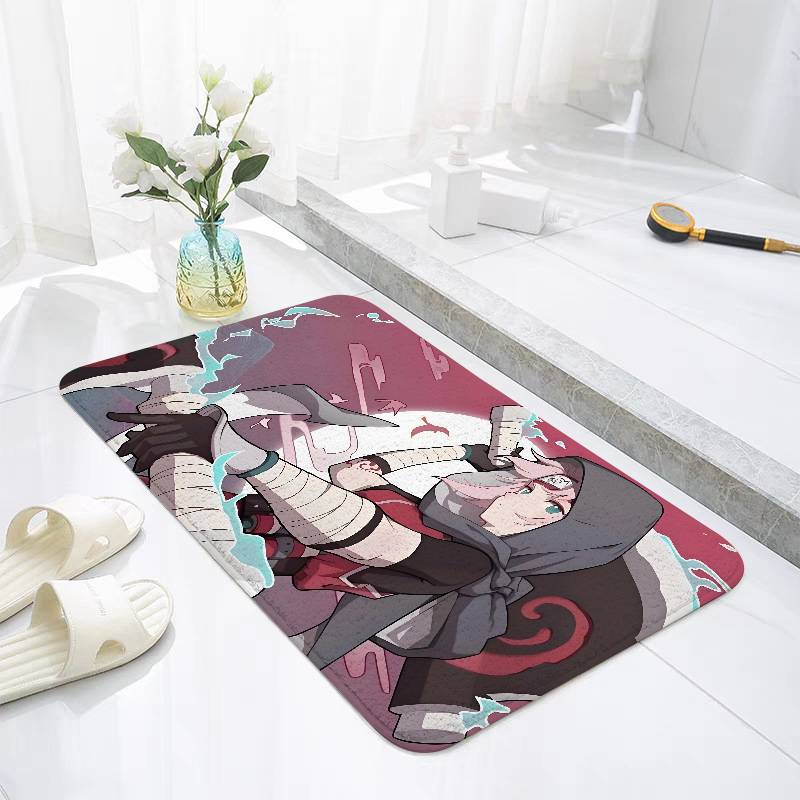 H-Haruno-N-narutoS-Sakura-Floor Mat For Living Room Sofa Floor Cushions Modern Soft Fluffy Home Rug For Bedroom Play Carpet
