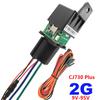 2G 4G CJ730 Plus 9-95V Relay GPS Tracker Car Motorcycle ACC Status Tow Away Power Off SMS Alarm Shock Move Call Cut Oil Locator
