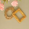 Mini Gold Picture Frame Victorian Small Resin Antique Photo Frame Tiny Baroques Ornate Frame Without Glass or Backing
