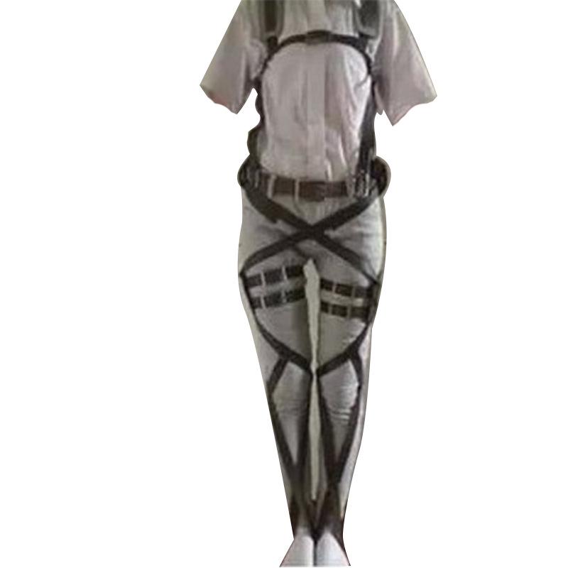 Attack On Titan Mikasa, Eren, Levi Survey Corps Full Body Leather Strap Cosplay Gear Available
