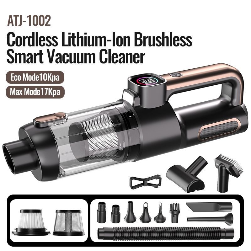Car Mounted 4-In-1 Vacuum Cleaner With Super Strong Suction Household Mini Large Suction Handheld Small Wireless Vacuum Cleaner