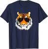 Cool Cat Tiger with Sunglasses Design T-Shirt Cotton Daily Four Seasons Streetwear Shirt Harajuku Men Clothing Graphic T Shirts