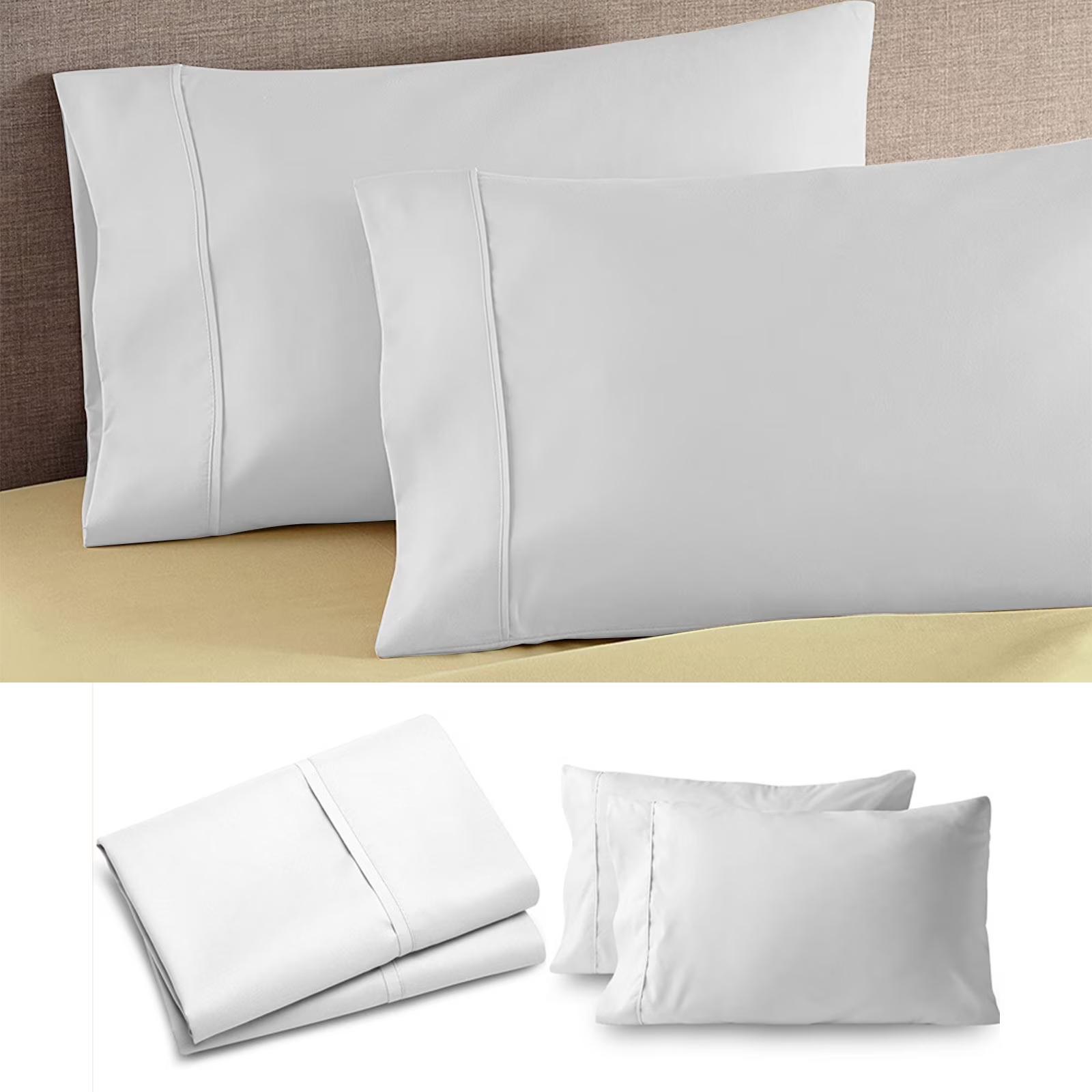

Set Of Two Extra-large Pillowcases - Ultra-soft Brushed Microfiber Pillowcases With Envelope Closure, 20x36 Inches, Cool And Breathable Bedding Set. One Size білий