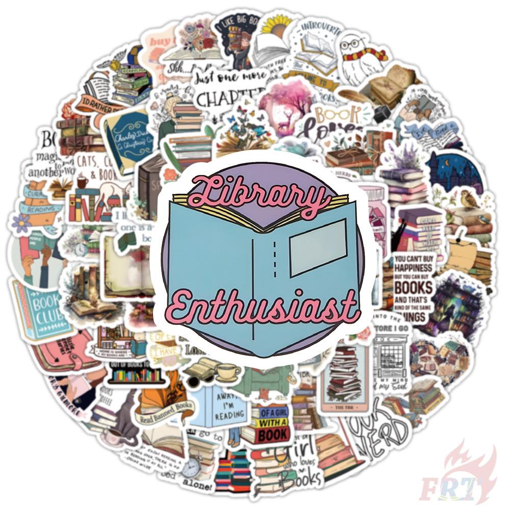 100 szt./zestaw Śmieszne naklejki artystyczne do czytania DIY Modne naklejki