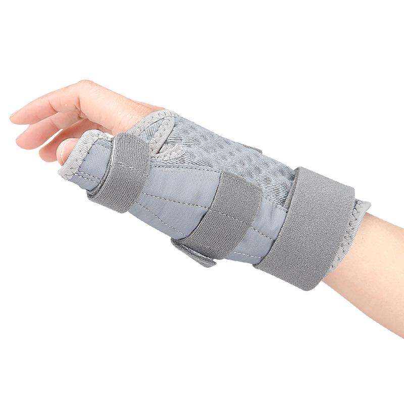Double Thumb Support Breathable Sports Wristband with Velcro Compression