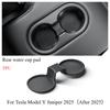 For Tesla Model Y Juniper/Launch 2025 Center Console Water Cup Pad Anti-slip Pad Rear Row Cup Holder Pad Interior Accessories