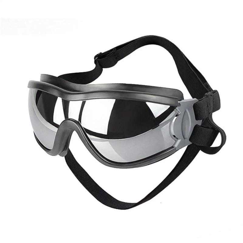 

Transparent Color Pet Dog Goggles Waterproof Windproof Sunscreen UV Resistant Large Dog Glasses чорний