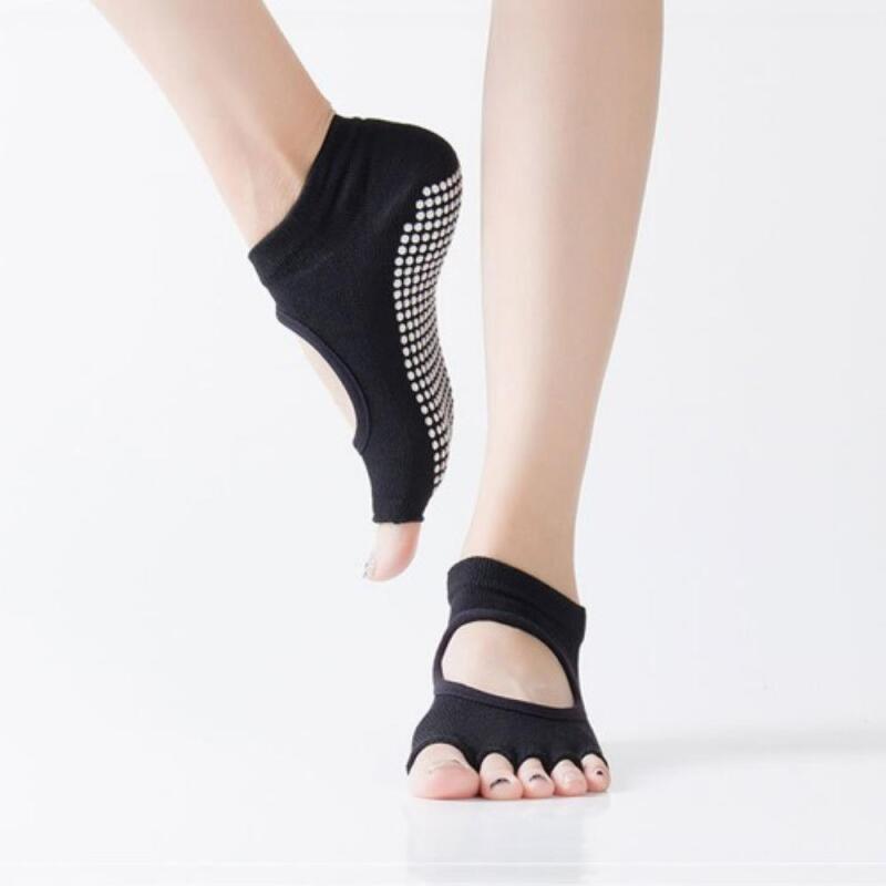 Women s All-Season Non-Slip Toe Socks A29494_Jean Gray