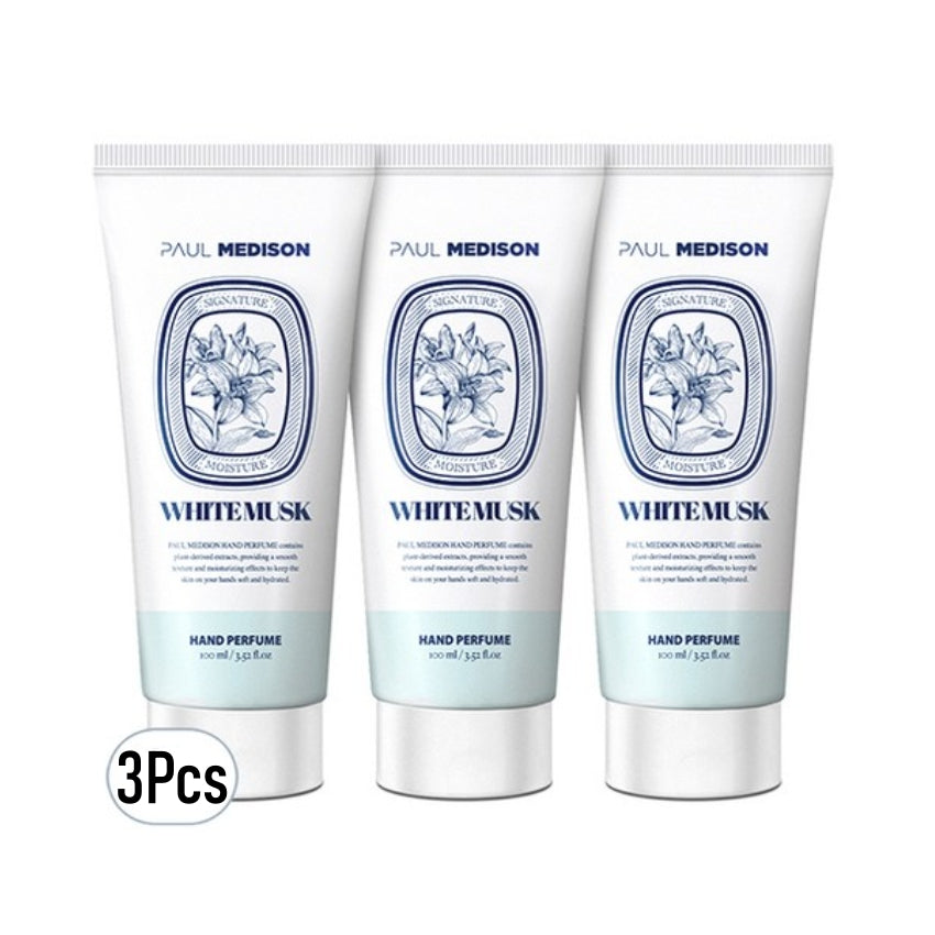 Paul Medison White Musk Hand Perfume Cream 100ml*3Pcs/6Pcs