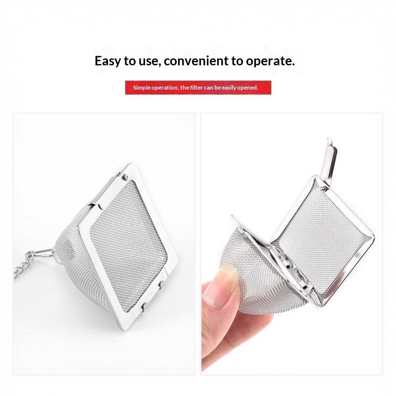 304 Stainless Steel Pyramid Tea Infuser Ultra Fine Mesh Filter For Home Office Loose Leaf Tea Brewing