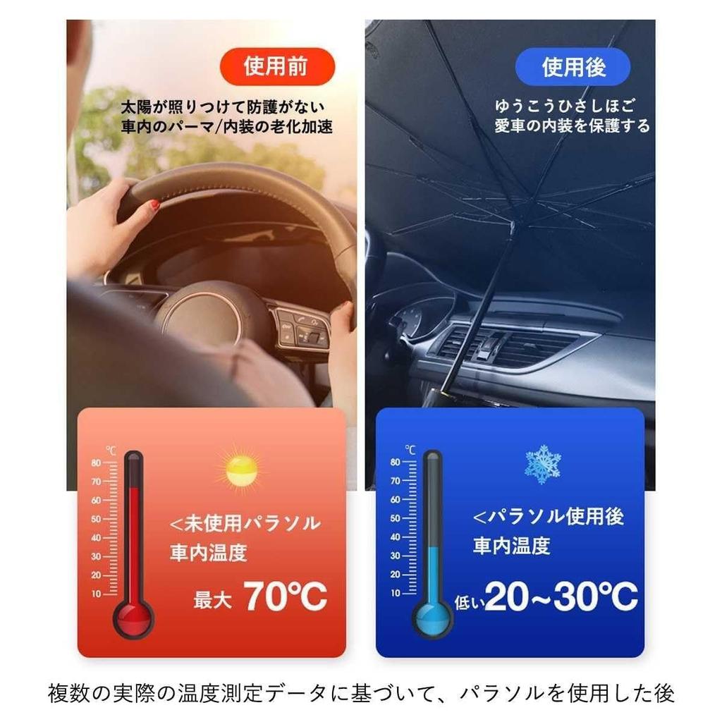 New Model Toyota Rumie Car Sun Shade Car Sun Shade Umbrella Type 8 Layers
