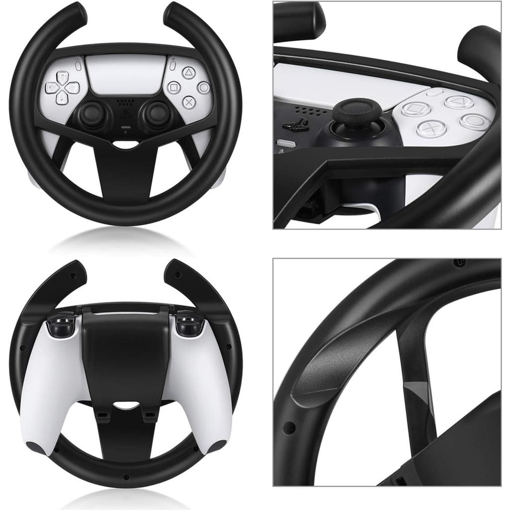 Uchwyt na kierownicę do gier wyścigowych PS5, uchwyt na uchwyt do gamepada Joypad Grip do kontrolera Sony PlayStation 5 do gier samochodowych