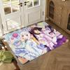 Anime Game N-Nekopara Floor Mat Soft Thickened Absorbent Non-Slip Bedroom Living Room Door Mat Home Decor Flannel Rugs