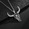Fashionable Bull Head Men's Mexican Bullfighting Trend Jewelry Pendant Necklace
