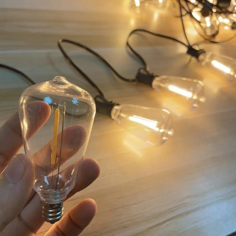 LED Solar String Light ST38 Shatterproof Replacement Bulb Solar Garland For Patio Garden Backyard Christmas Decoration