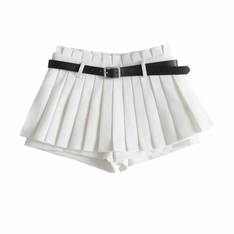 Women's High-Waisted Pleated Slimming Skirt - Spring/Autumn, Anti-Exposure, Age-Reducing, Hot Girl Style