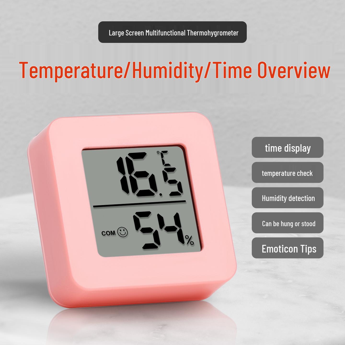 

Smiley Face Mini Digital Thermometer and Hygrometer for Baby Rooms