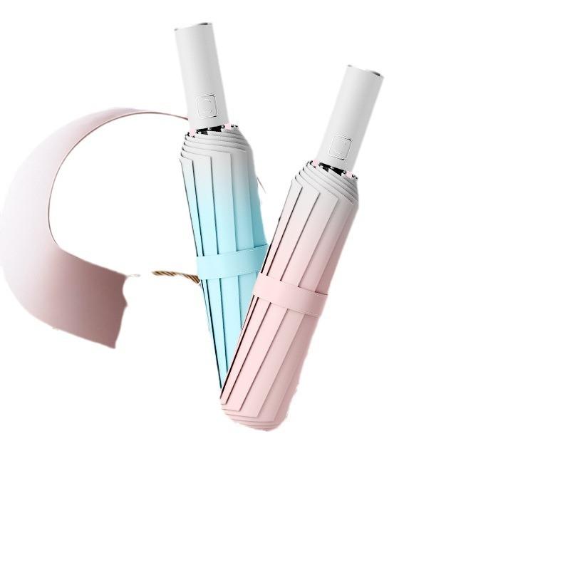 Gradual change sun umbrella high value automatic umbrella men and women weather and rain sun umbrella sunscreen UV umbrella