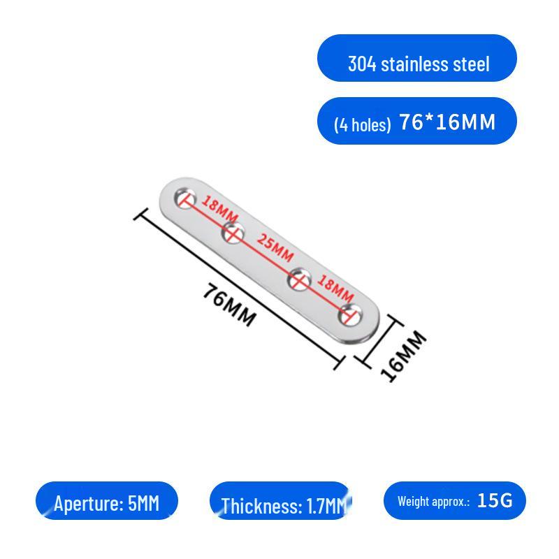 Thickened Stainless Steel I-shaped Angle Bracket for Table and Chair Fixing