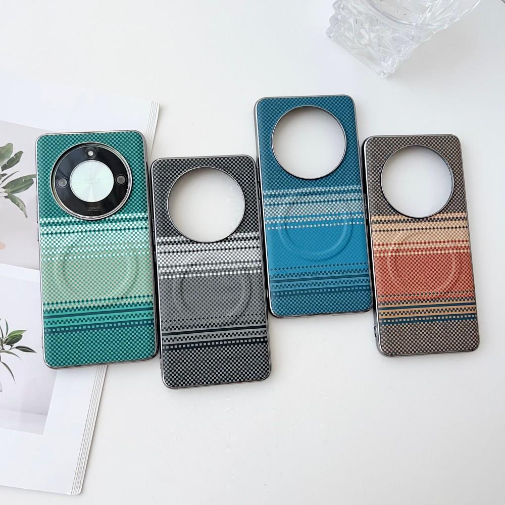 For Huawei Honor X9B Case Hard Carbon Fiber Magnetic Wireless Charging Protective Back Cover For Huawei Honor X9b Phone Shell