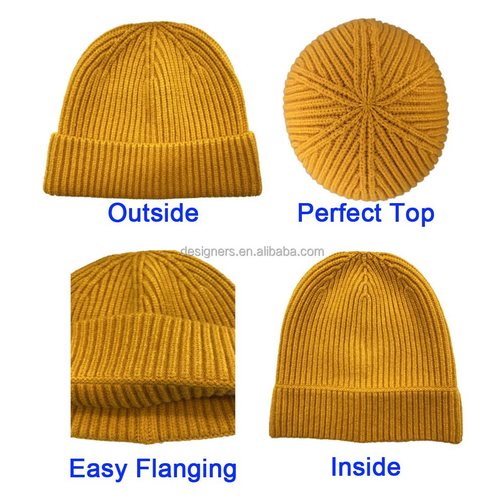 Hotsale Short Knit Watch Cap Cuffed Trawler Hats Skull Cap Designer Fisherman Beanie for Men and Women