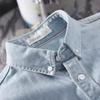 Bumbac Primăvară Toamnă Cămașă Denim cu Mânecă Lungă Bărbați Casual High Street Îmbrăcăminte Masculină Top Cămașă Clasică Palton