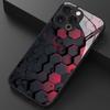 Geometrický voštinový design Potisk Tvrzené sklo Pouzdro na telefon Pro iPhone 11 12 13 14 15 16 17 Pro Max 17 Air 7 8 Plus XS X XR Kryt