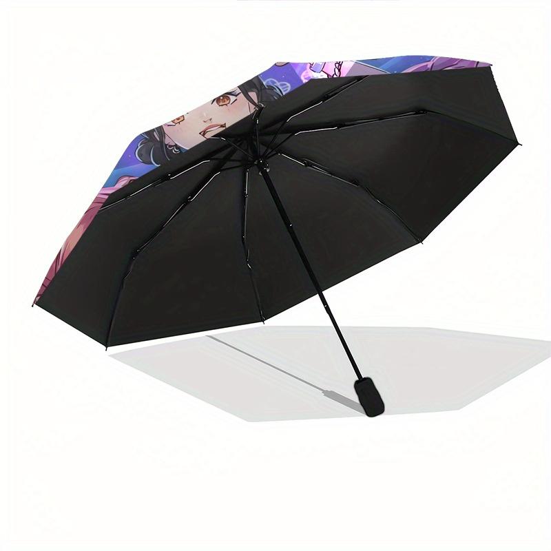 KPop Demon Hunters Automatic opening and closing folding Umbrella with 8-rib frame and compact travel design, perfect for all occasions | St