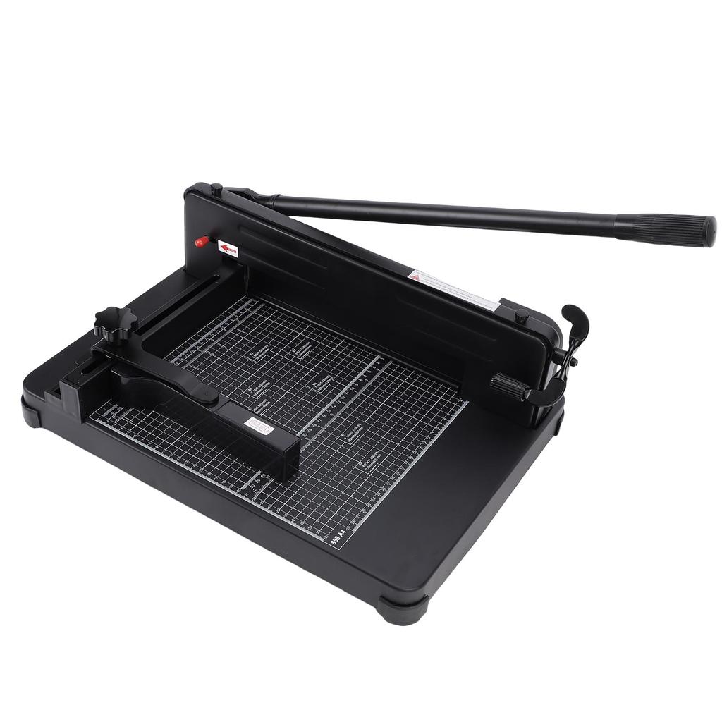 Manual Paper Cutter 400 Sheet 1.5in Thickness Cutting Capacity Paper Trimmer for Soft PVC Leather Non Woven Fabric
