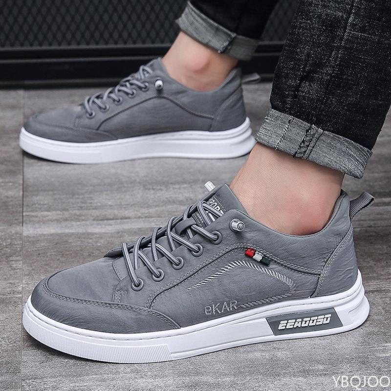 Spring Autumn New Daily Casual Flat Shoes for Men Solid Color Sports Low Cut Breathable Simple Comfortable Wear-resistant Shoes