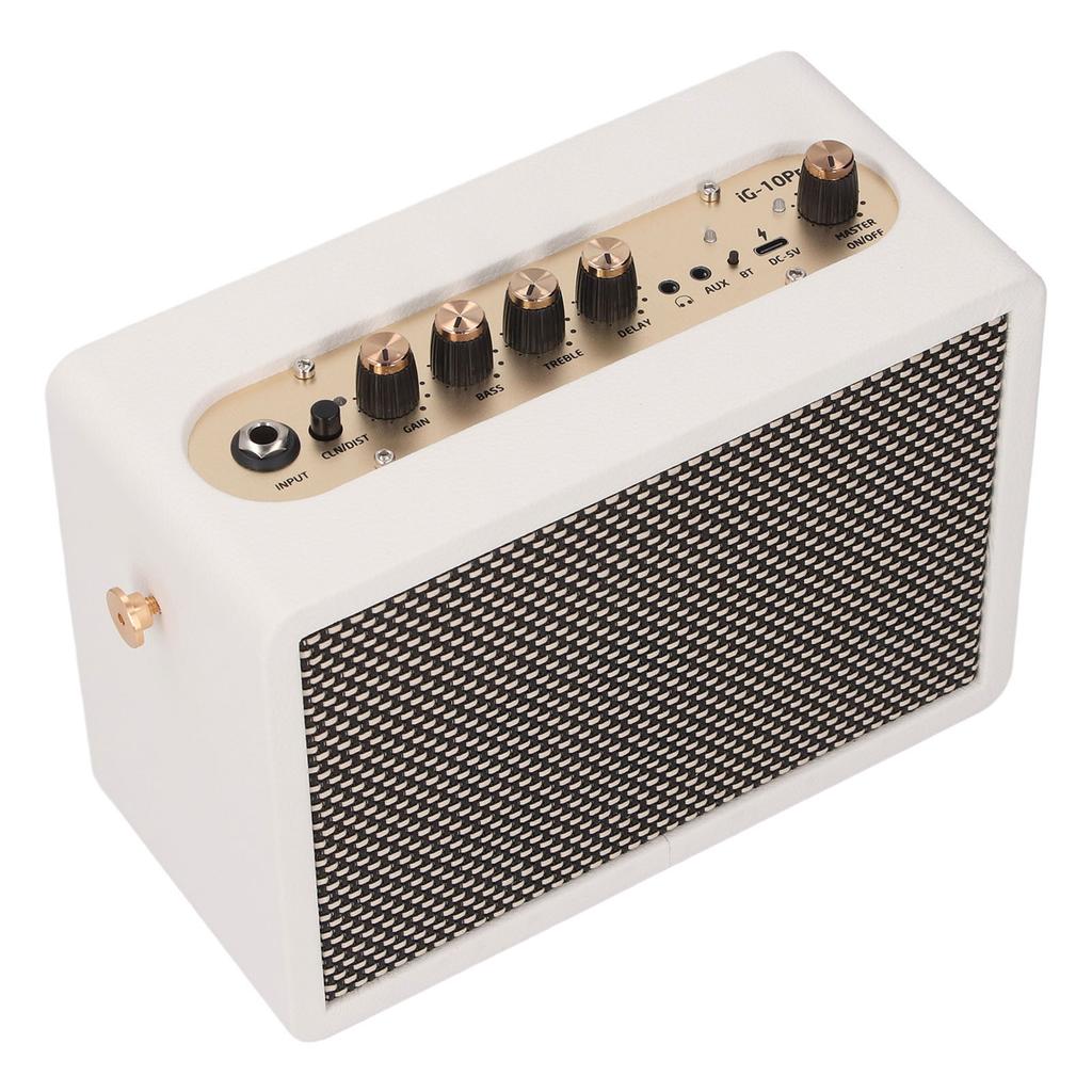 Small Guitar Amplifier 10W Clean Distortion Overload Reverb Effects Desktop Electric Guitar Practice Speaker