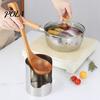 Vertical Kitchen Rack Utensil Holder, Heavy Duty Stainless Steel Storage Rack, Space-Saving Organizer, for Pot Lids Ladles Spatulas Cutting
