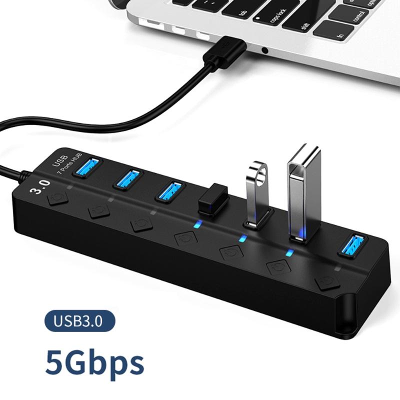 Buy USB Hub 3.0, 7Port USB Data Hub Splitter with Multiple Expander
